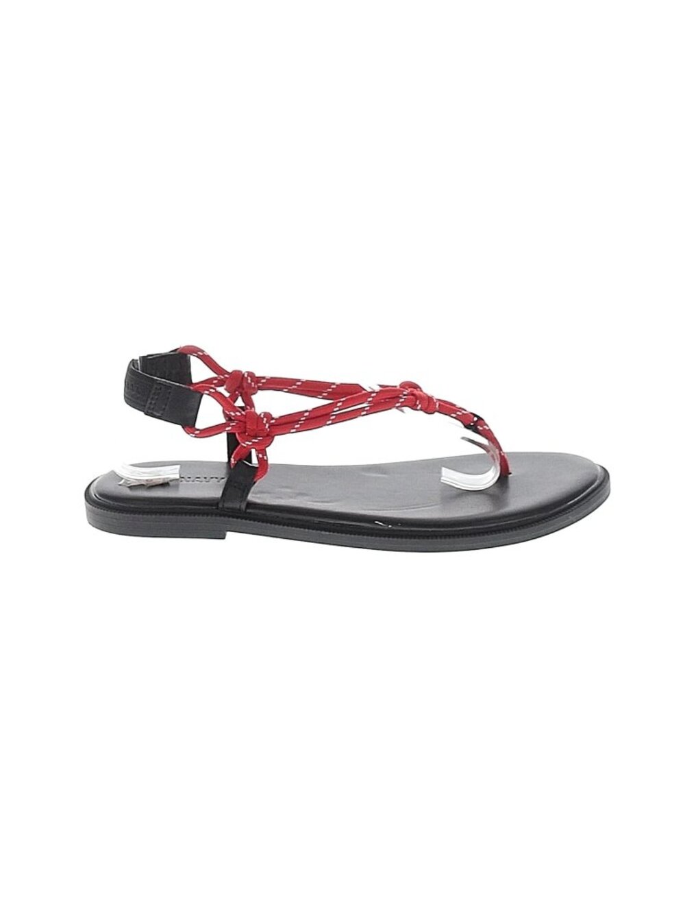 Old Navy Red Knotted Rope Thong Sandal, Sz 7, NWT